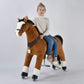 Ufree Large Mechanical Rocking Horse Toy for Kids and Adults - 44" Steel Construction, Black Mane and Tail, Model ZRW-JXM01-SBN07