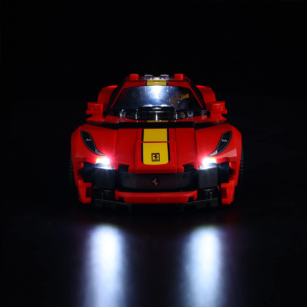 Kyglaring Led Lighting Kit (No Model) Designed For Lego Ferrari 812 Competizione 76914 Race Car Model Building Kit - Without Leg