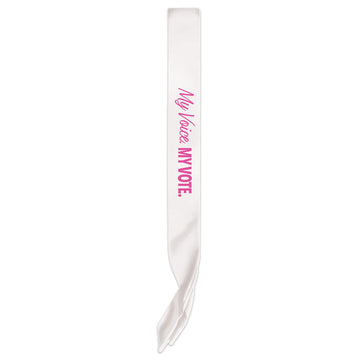 My Voice. My Vote. Satin Sash