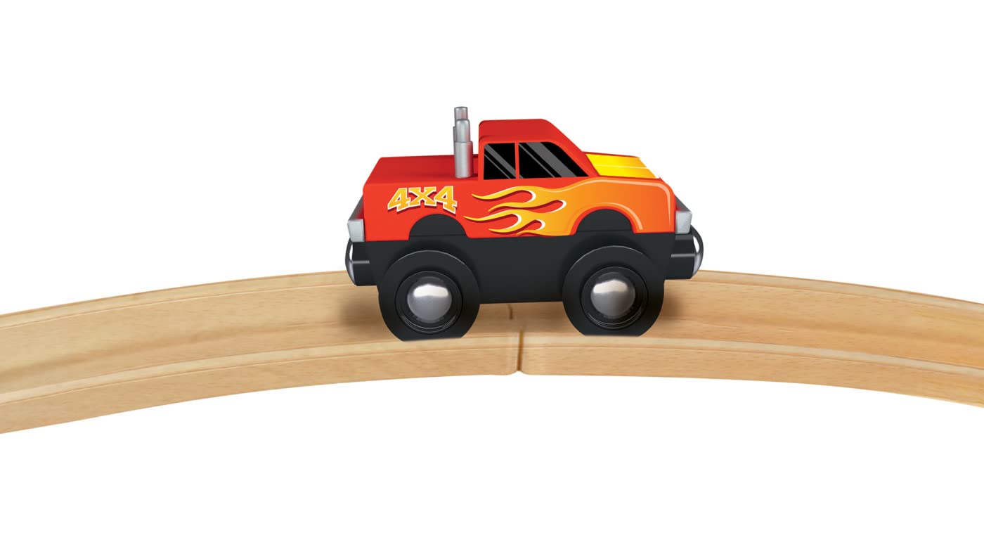 Masterpieces Monster Truck Wooden Toy Train Engine Toddler & Kids Toy