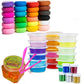 Firstly Traders Air Dry Clay Modelling Clay With 12 Pcs Crystal Slime Glitter And Sculpting Tools+ 1Pc Toy Slime Tub Combo