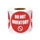 Do Not Inventory Label Stickers - 2 Inch Round Circle Dots Stickers in Bright Red for Warehouse Inventory Control Management Qua