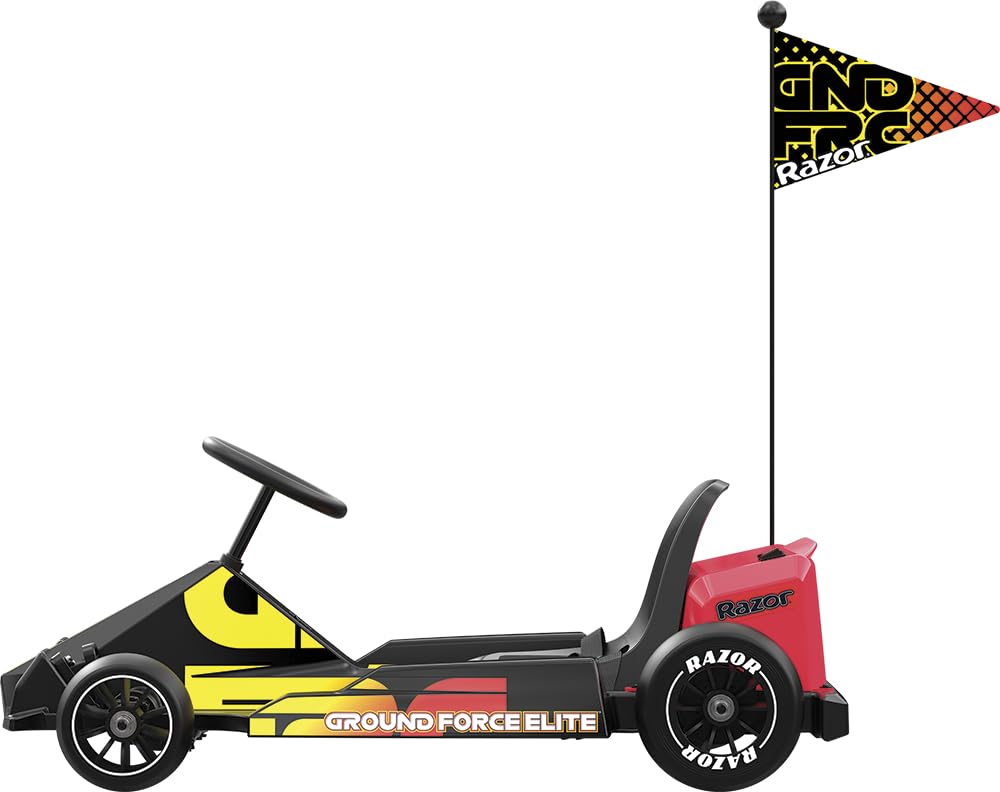 Razor Ground Force Elite - Electric Go-Kart For Ages 13+, Up To 14 Mph, Up To 40 Minutes Of Continuous Use, 350-Watt Hub-Driven