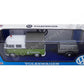 Motormax 79676 Volkswagen T1 Pickup with Canopy Green & White with Trailer Road Service 1-24 Scale Diecast Model Car