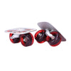 LICHTS Roller Road Drift Skates Plate Outdoor Split Skateboard Red Black Wheels