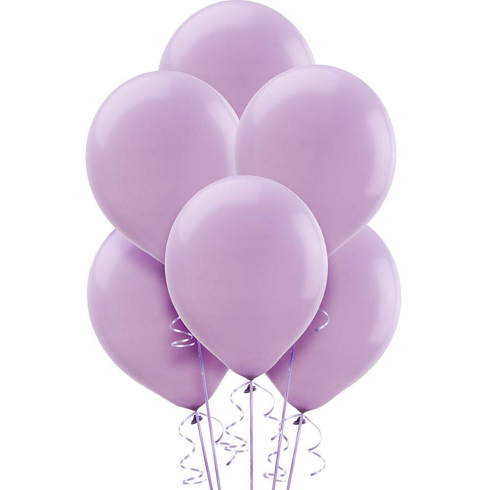 Party Port 12 inch HD Metallic Finish Balloons for Birthday/Anniversary Party Decoration (Pack of 25) (Lavender)