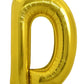 Toniful 40 Inch Large Gold Letter D Balloons Helium Balloons,Foil Mylar Big Balloons For Birthday Party Anniversary Supplies Dec