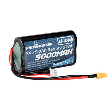 SoloGood RadioMaster TX16S Battery 7.4V 5000mah 2S Battery XT30 Plug for TX16S TX12 Radio Transmitter,Large Endurance