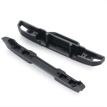 WEFEINO Metal Front & Rear Bumper with Lights for 1/24 Axial SCX24 AXI00006 Bronco RC Crawler Car (Front and Rear)