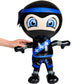 Set of 2 Inflatable 24 NINJAS/PARTY Decorations/INFLATES/Toys/Red/Blue/DECOR