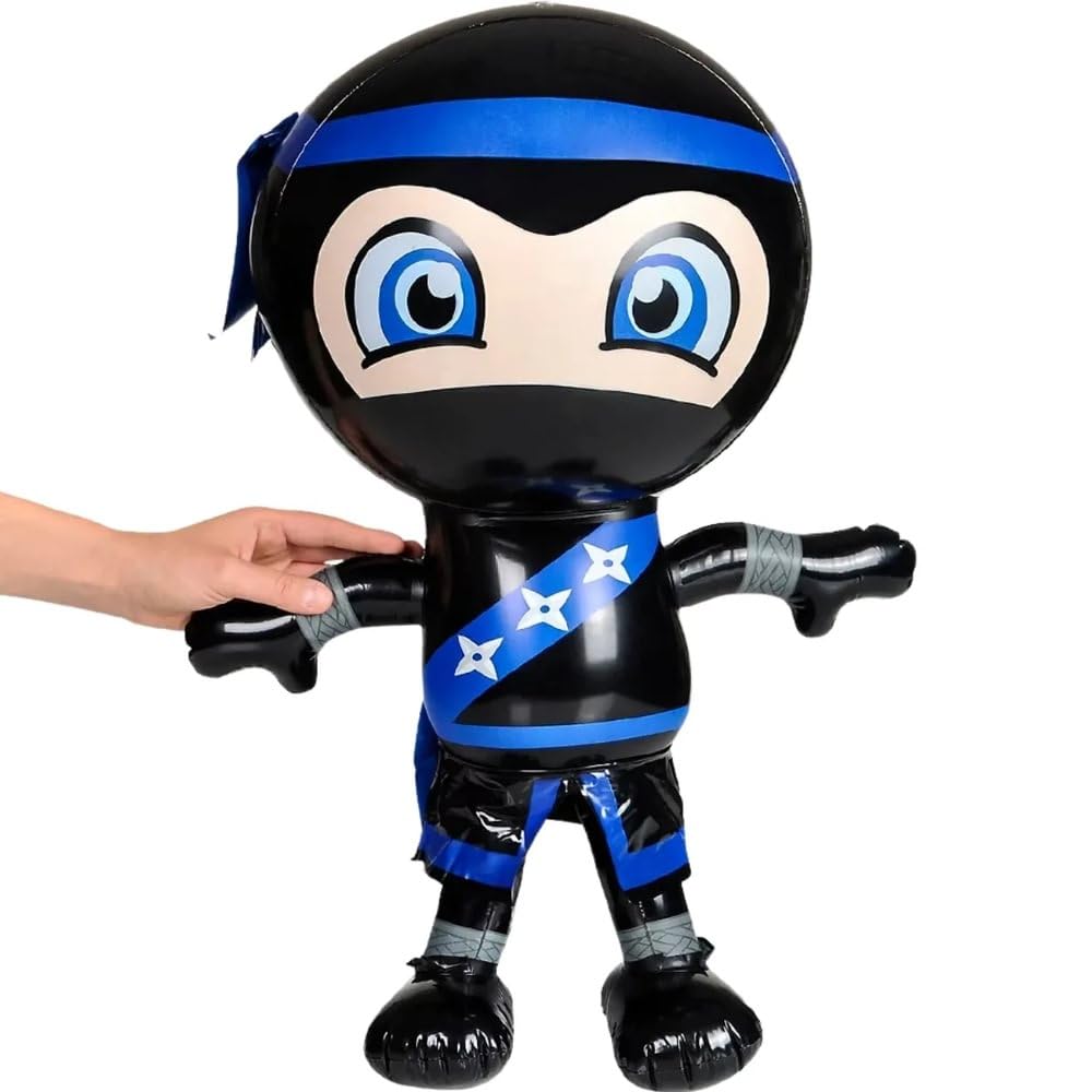 Set of 2 Inflatable 24 NINJAS/PARTY Decorations/INFLATES/Toys/Red/Blue/DECOR