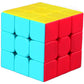 Tanch Qiyi Speed Cube 3X3 Stickerless Magic Cube Puzzle Toy Colorful