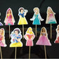 Homebakers Mart 10 Princess Theme Topper || Cake Topper || Princess Topper (3)