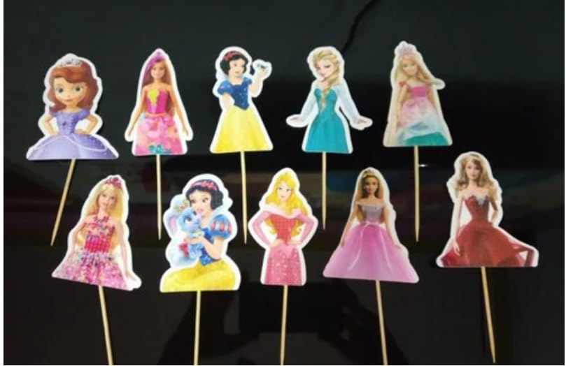 Homebakers Mart 10 Princess Theme Topper || Cake Topper || Princess Topper (3)