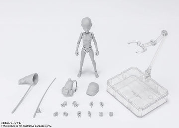 Tamashii Nations - Body Kun Ken Sugimori Edition Dx Set (Gray Color Version), Bandai Spirits S.H.Figuarts Action Figure