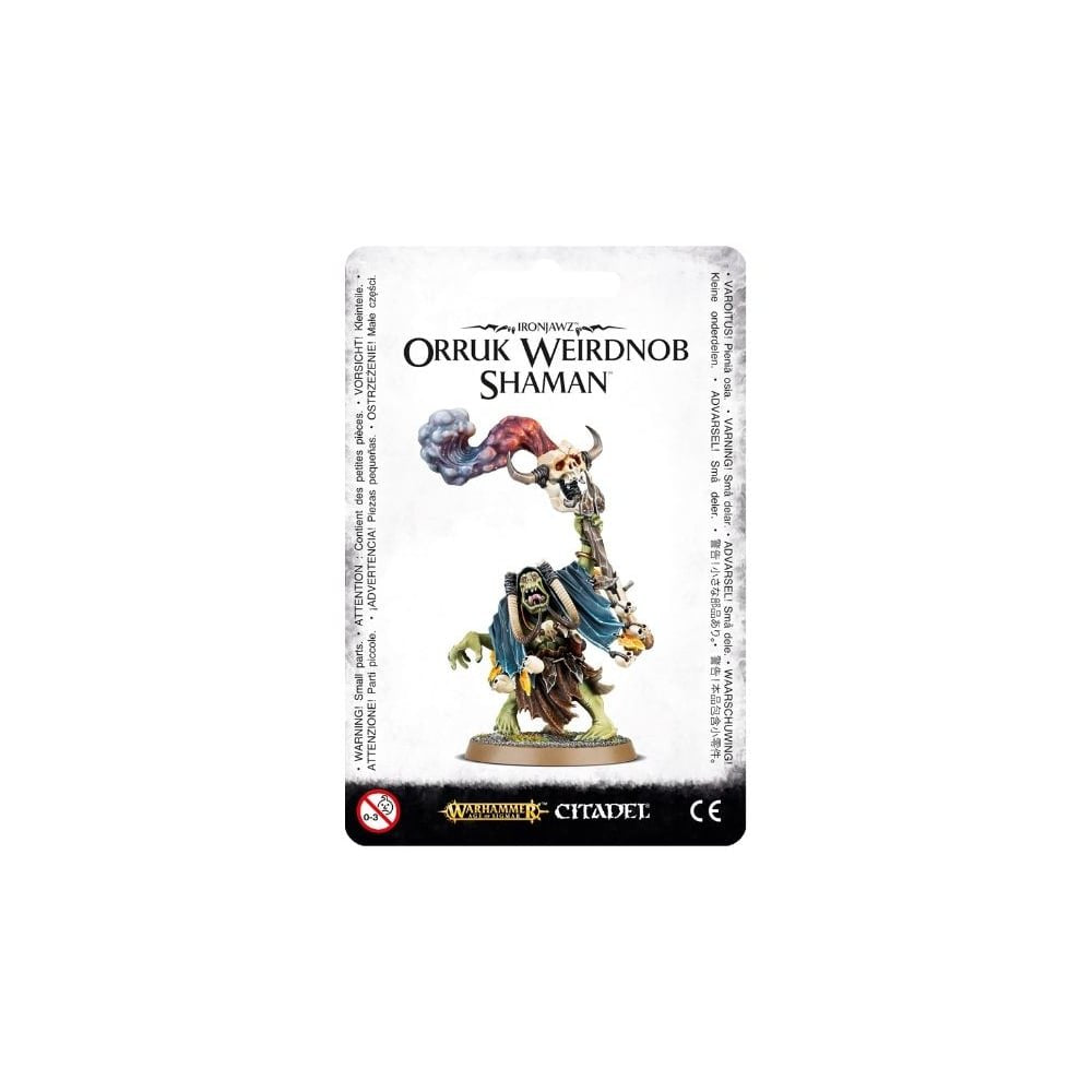 Games Workshop 99070209005 Ironjawz Orruk Weirdnob Shaman Miniature Game Black 5.4 x 3.3 x 1.3 cm; 10 Grams