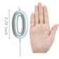 XNOVA Birthday Candles Ten Years Silvery Happy Birthday Number 0 Candle for Cake Topper Decoration for Party Kids Adults Numeral