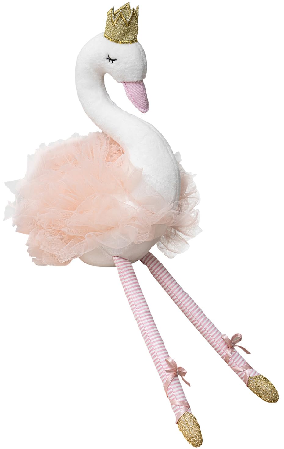 Mikee Fluffie Plush Toy Stuffed Animals Ballet Swan For Girls 12In Tall, Valentines Day Plushies Easter Stuffed Animals For Kids