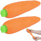 Artcreativity Stretchy Carrot Toys For Kids, Set Of 2, Stress Relief Fidget Sensory Toys For Autistic Children, Anxiety, And Adhd, Squeeze Toys Party Favors And Pretend Food Toys, Goodie Bag Fillers