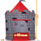 Play22 Kids Play Tent Knight Castle - Portable Kids Tent - Kids Pop Up Tent Foldable Into Carrying Bag - Childrens Play For Indoor & Outdoor Use - Kids Playhouse Best Gift For Boys & Girls