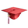 Happy Graduates Preschool And Kindergarten Red Shiny Graduation Cap And Tassel With 2025 Charm Set, Kindergarten Graduation Cap