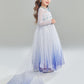 Sototoo Elsa Costume Long Sleeves Princess Dress Queen White Costume Cosplay Dress Up With Accessories Halloween (White,7-8Years