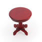 Miniature Dollhouse End Table 1:12 Scale Wooden Furniture Round Side Tea Table Model for Dollhouse Acessories Coffe Tables Livin