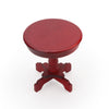Miniature Dollhouse End Table 1:12 Scale Wooden Furniture Round Side Tea Table Model for Dollhouse Acessories Coffe Tables Livin
