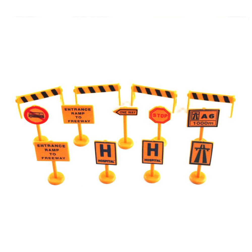 Metro Complete Construction Crew 43 Piece Mini Toy Diecast Vehicle Play Set, Comes With Street Play Mat, Variety Of Vehicles And Figures