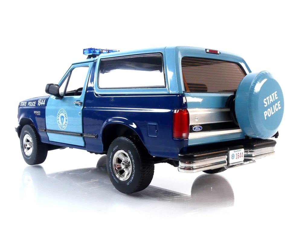 Greenlight 1996 Ford Bronco Xlt Massachusetts State Police 1/18