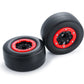 WEFEINO 2Pcs Rear 2.2/3.0'' Drag Racing Wheel Tires for 1:10 22S No-prep Drag Racing RC Car Short Course Slash