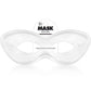 White Super Hero Fabric Eye Mask - 2.87'' x 8.25'' - Durable, Comfortable & Perfect Fit - Ideal for Parties, Cosplay & More