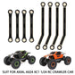 8PCS Black Coating Brass Links Rod Linkage Set for Axial AX24 XC-1 1/24 RC Crawler Car Upgrade Parts