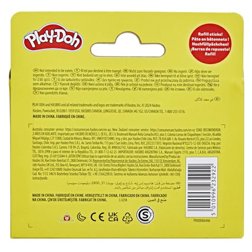 Play-Doh Essential Colors 10 Pack of Refill Sticks, Great for Classrooms and Party Favors, Kids Arts and Crafts Toys for 2 Year