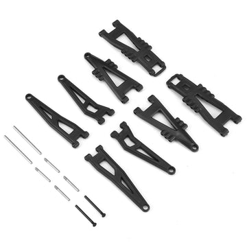 HAIBOXING RC Car Spare Parts Rear Upper/Lower Suspension Arms(Full Set) with Front&Rear Upper and Lower Suspension Arm Hinge Pin
