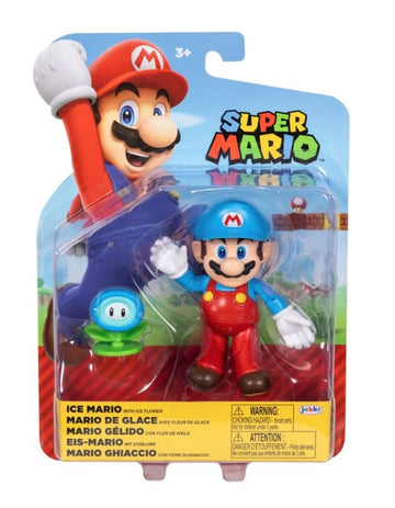 Super Mario Ice Mario 4 Inch Action Figure with Ice Flower