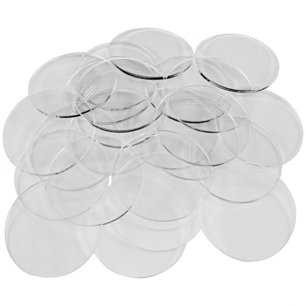 Litko Clear Round Miniature Bases | 1.5Mm Thick | Circular Figure Stands For Wargaming Boardgaming And Collectible Figures (25 Count Pack, 40Mm)