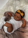 Tfjs Reborn Baby Dolls - Black Girl, 19 Inch Realistic Newborn, African American, Dark Skin Silicone