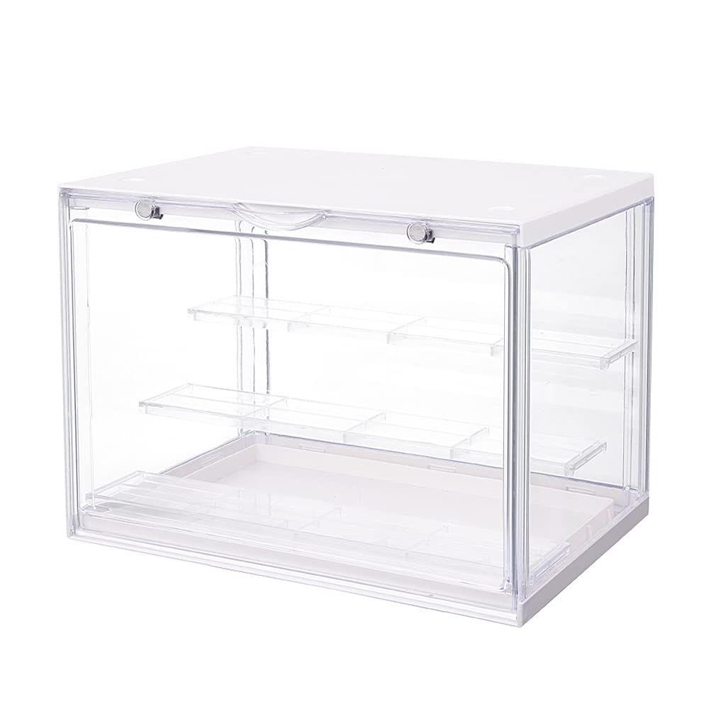 Seewavom Acrylic Clear Display Case Dustproof Blind Box Transparent Assemble Storage Showcase Collection Acrylic Cube For Toy Do