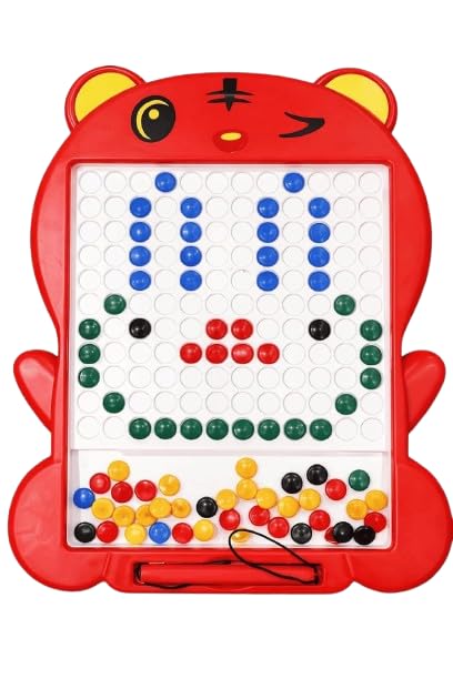 Ikzuwi Magnetic Drawing Board For Kids With Stylus Pen  Educational Bead Art Toy, Fine Motor Skills Learning Activity Board For