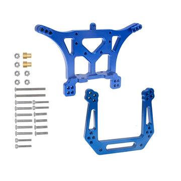 Aluminum Front&Rear Shock Tower Set For 1/10 Traxxas Slash 2Wd Stampede Rustler Vxl Rc Car Upgrade Parts Replacement Of 3638 363