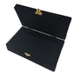 Marion Double 9 Domino Set (55 Tiles) Jumbo Tournament Professional Size With Spinners In Elegant Velvet Storage Box (Black)