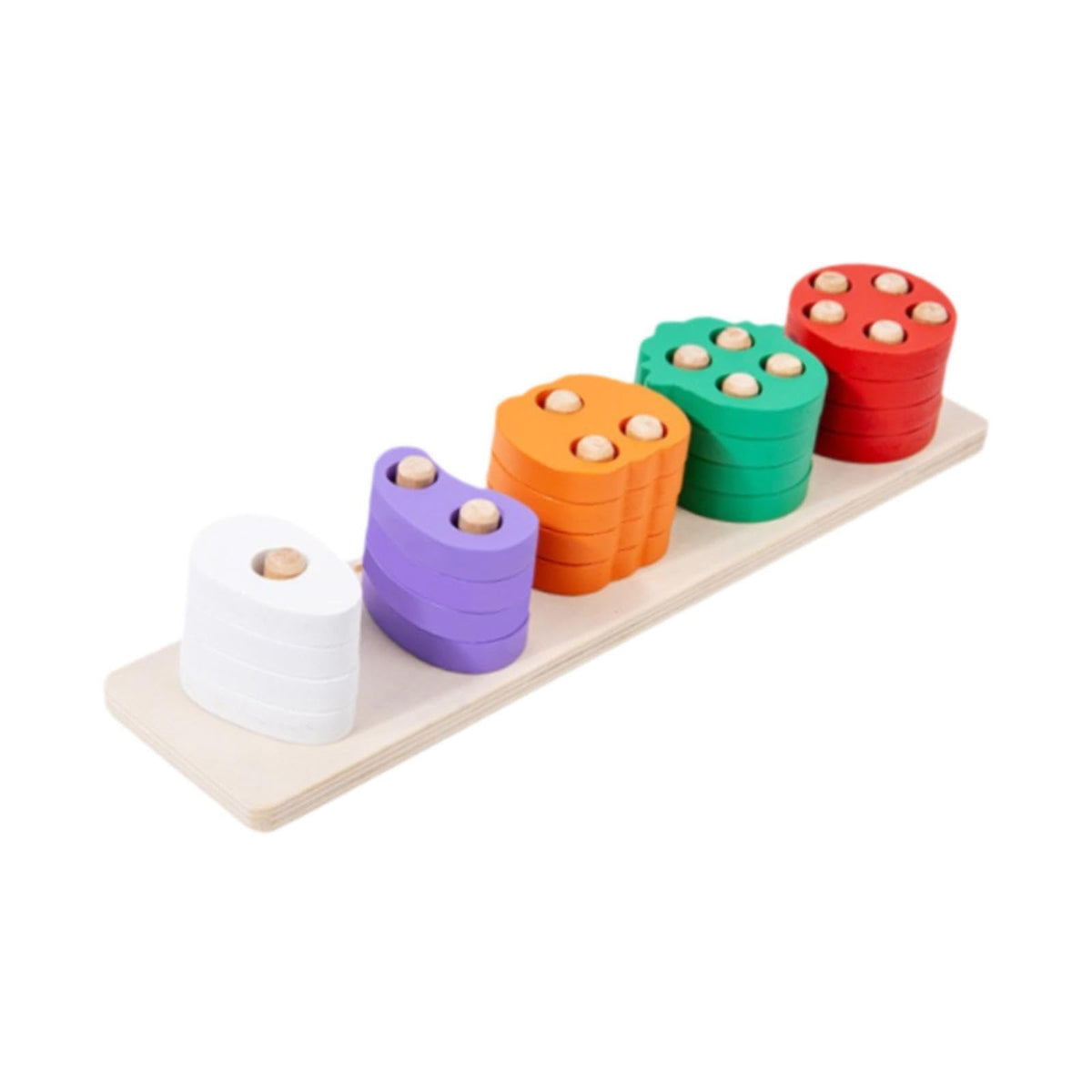 Bnf Wooden Shape Sorter Wood Sorting Stacking Toy For Baby Boys Girls 12+ Months Vegetablebaby | Toys For Baby | Developmental B