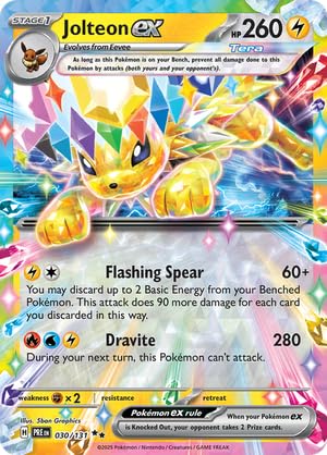 Pokemon - Jolteon 030/131 - Prismatic Evolutions - Double Rare - Foil Single Card