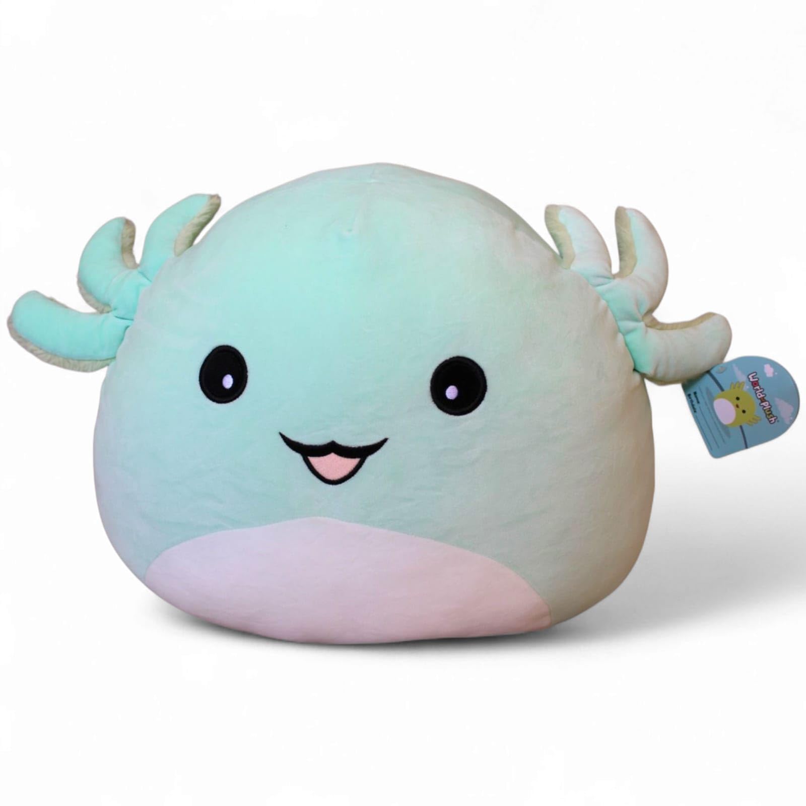 WORLD OF PLUSH 29-inch Jumbo Axolotl Plush Design - Squishy Cuddly & Fun - Ideal Gift for Family Members - Exceptional & limited availability Size