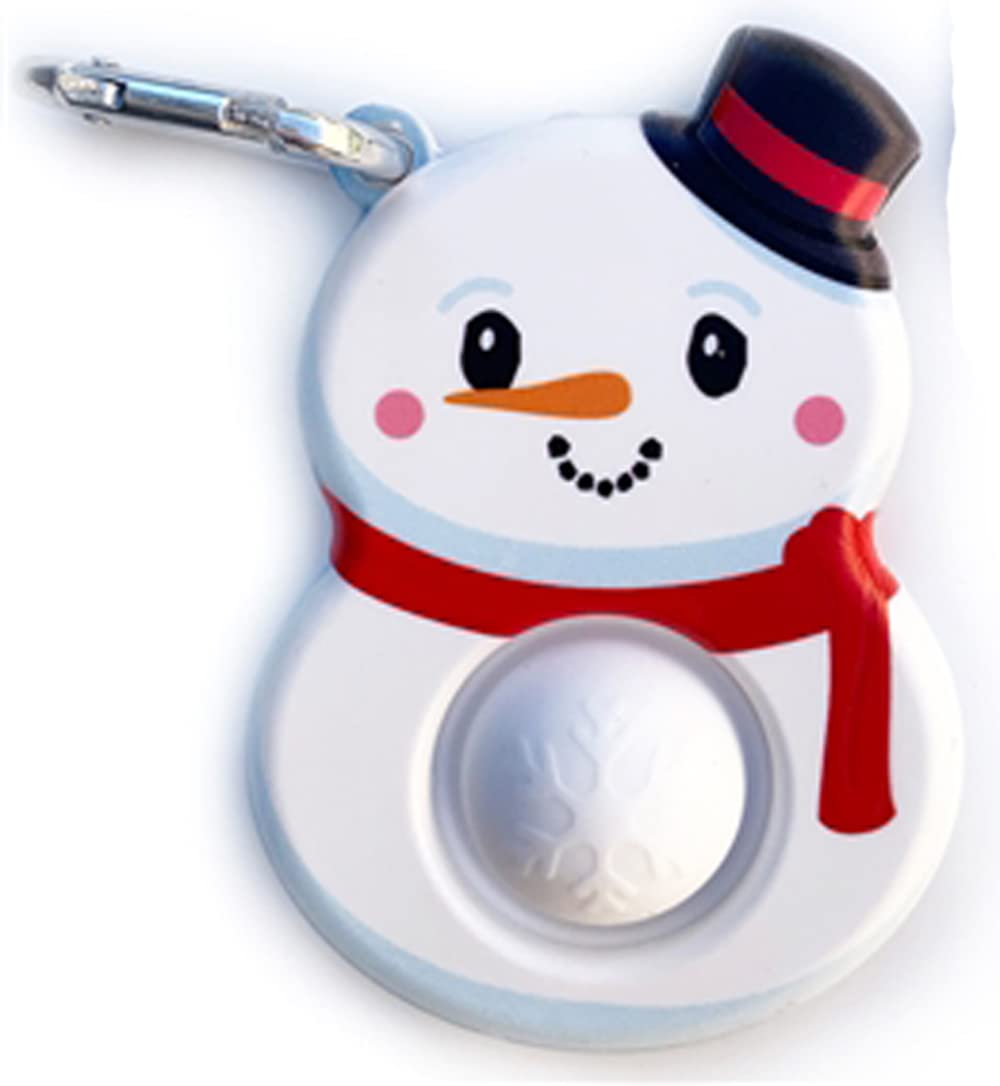Top Trenz Omg Pop Fidgety Bubble Fidget Toy Stress Relief Anxiety Boredom Keychain (Christmas - Snowman)