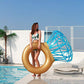 Zoostliss Inflatable Diamond Ring Pool Float For Adults & Kids