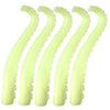 Silicone Finger Tentacle Puppets Glow-In-The-Dark (Yellow, 10)