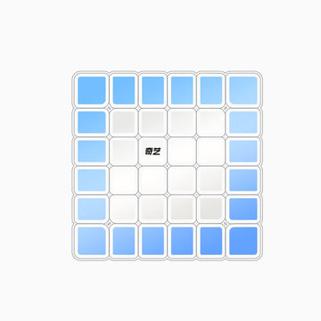 Hellocube Qy Qifan S 6X6 Stickerless Bright Magic Cube Mofangge Qifan S 6X6X6 Speed Cube Puzzle Game Toys