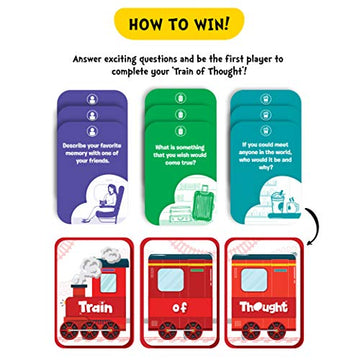 Skillmatics Card Game - Train Of Thought, Fun For Family Game Night, Educational Toys, Travel Games For Kids, Teens And Adults, Gifts For Boys And Girls Ages 6, 7, 8, 9 And Up